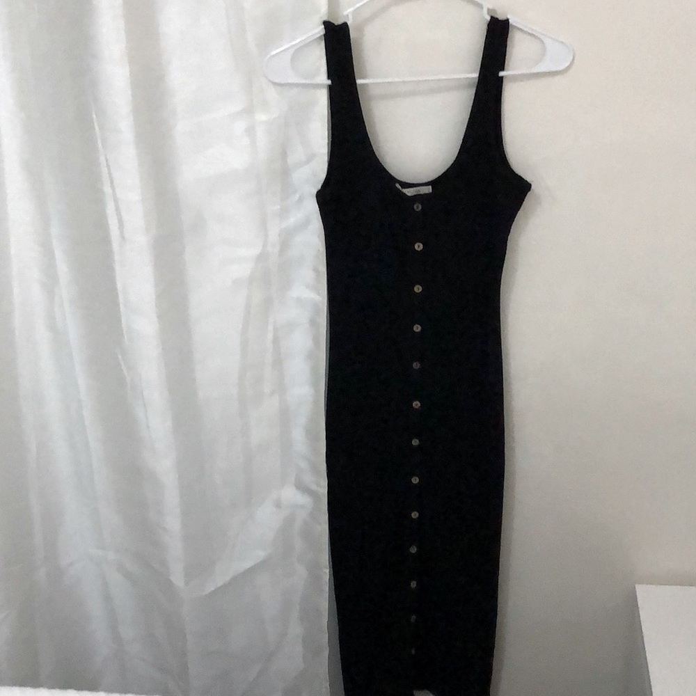 Black buttoned dress